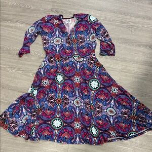 Agnes and Dora Paisley Print Women's Dress